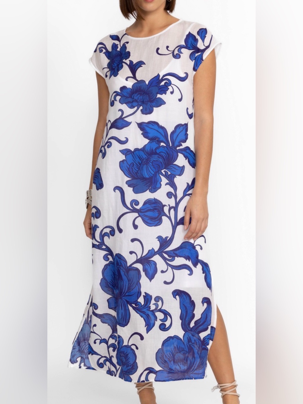 Johnny Was Camilla Side Slit Shift Dress